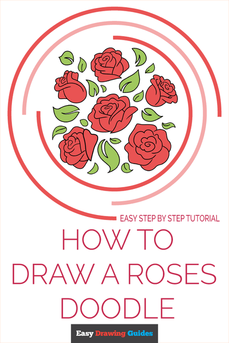 How to Draw a Roses Doodle Pinterest Image