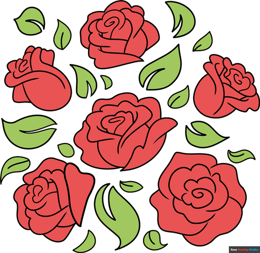 How to Draw a Roses Doodle Featured Image