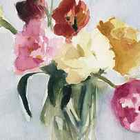 Tulips in My Studio by Beverly Brown