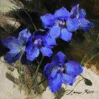 Delphinium I by Anna Rose Bain