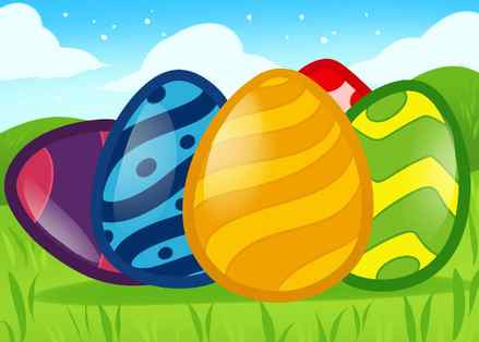 free download easter eggs drawing for kids