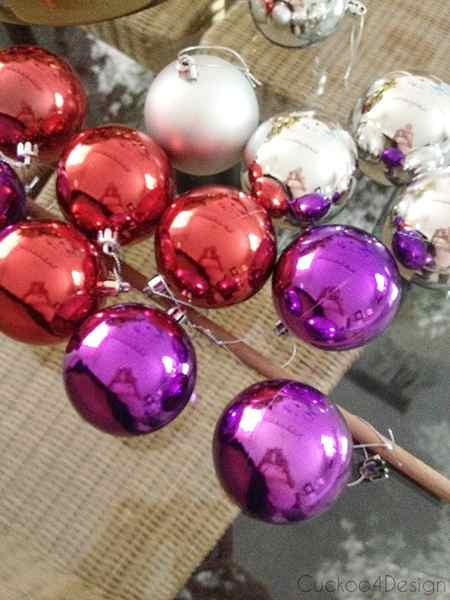 a variety of different colored shiny plastic ball ornaments