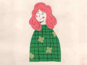 Posca sketch abstract art artwork colorful flat flower girl green illustration minimal pen portrait posca redhair shape simple woman women