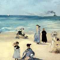 Beach Scene by Edouard Manet