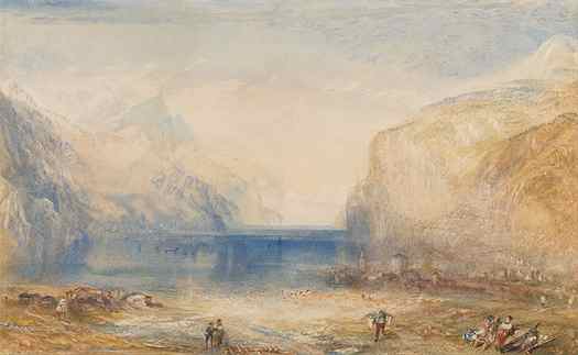 Joseph Turner, Fluelen, Morning (Looking Towards the Lake), 1845