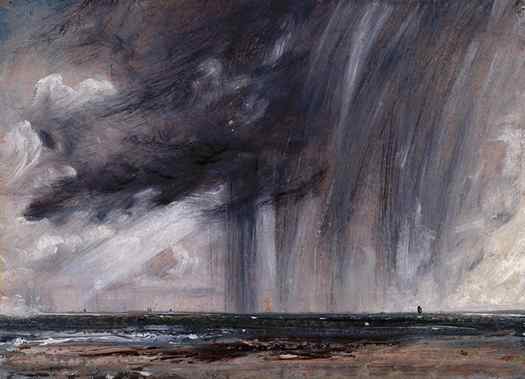 John Constable, Marine View with Storm Clouds (Rain over the Sea), 1827