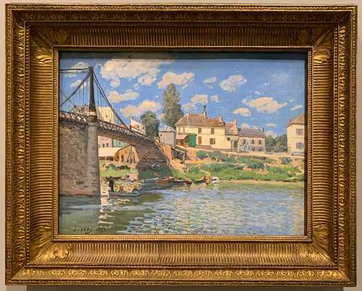 Alfred Sisley, The Bridge at Villeneuve-la-Garenne