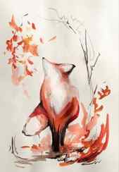 Paint and Sip at Home - Autumn Fox in Watercolour