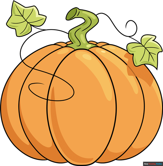 how to draw a pumpkin featured image
