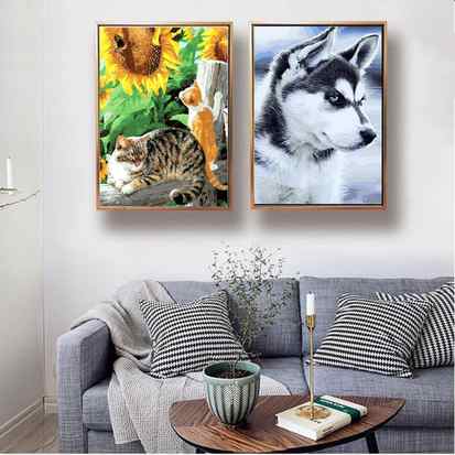 Custom Paint by Numbers Pet Portrait Kit - Petomise NZ