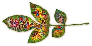 Abstract Art Leaf