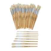 Classmates Round Hog Short Brush Assortment - Pack of 100