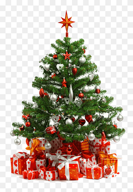 Santa Claus Christmas tree Gift Christmas decoration, Christmas tree and snow, decor, heart, pretty png thumbnail