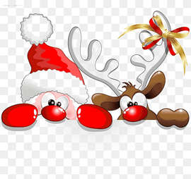 Santa Claus Reindeer Christmas Cartoon, Santa Claus Creative, food, heart, creative Artwork png thumbnail