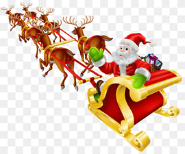 Santa Claus Sled Christmas Reindeer, Clause, holidays, christmas Decoration, fictional Character png thumbnail