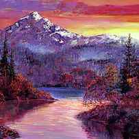 ROCKY MOUNTAIN SUNSET by David Lloyd Glover