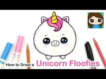 How to Draw a Baby Unicorn Easy Floofies Fluffy