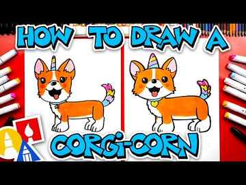 How To Draw A Corgi Unicorn Corgicorn