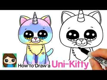 How to Draw a Unicorn Kitty Easy Beanie Boos