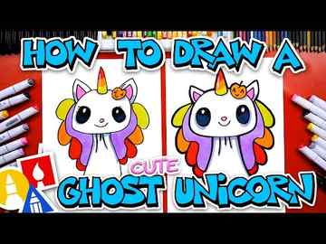 How To Draw A Cute Ghost Unicorn