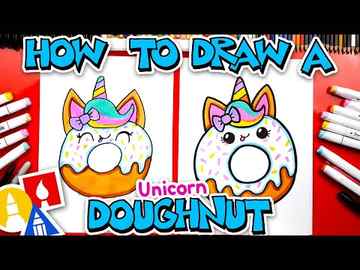 How To Draw A Cute Unicorn Doughnut