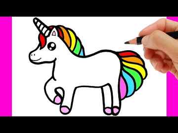 HOW TO DRAW A UNICORN EASY HOW TO DRAW A RAINBOW UNICORN