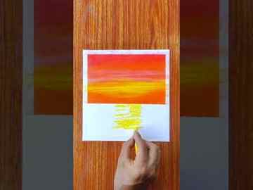 Easy sunset drawing with oil pastels sunset scenery drawing with oil pastels shorts