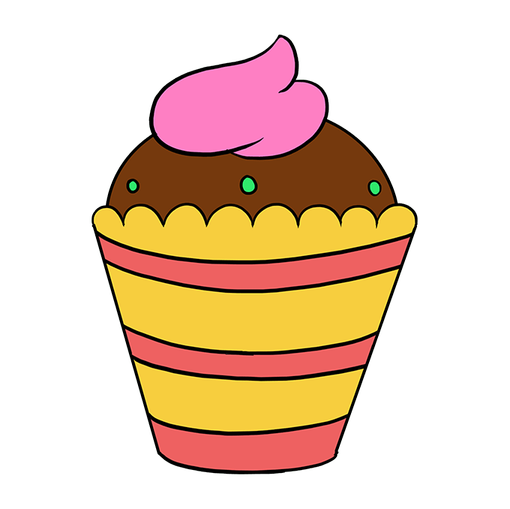 Complete Cupcake drawing