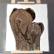 Elephant Stencil Template