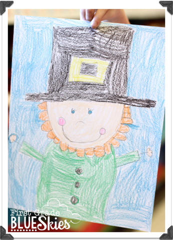 leprechaun directed drawing freebie