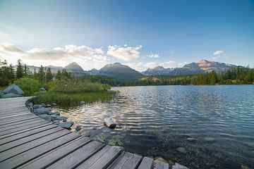 Evening Lake Side in High Tatras Mountains, clouds, europe, forest HD wallpaper