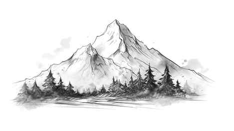 Free Mountain landscape sketch background nohatcc