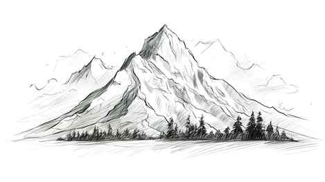 Beautiful mountain drawing jpg illustration imagepicture free download 401604240lovepikcom