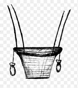 Hot air balloon Drawing Basket, hot air, balloon, easter Basket png thumbnail