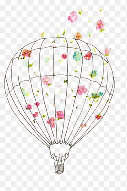 Hot air balloon Drawing Scrapbooking, balloon, child, balloon png thumbnail