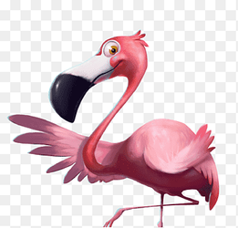 pink flamingo art, Flamingo Bird Cartoon, flamingo, animals, cartoonist png thumbnail