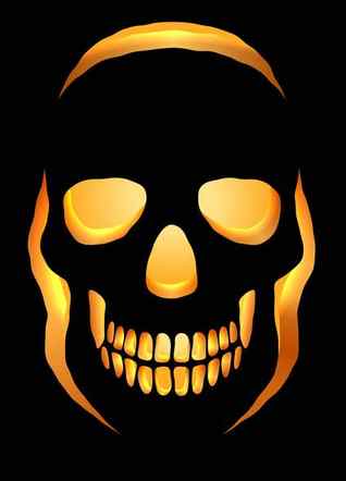 skull pumpkin carving