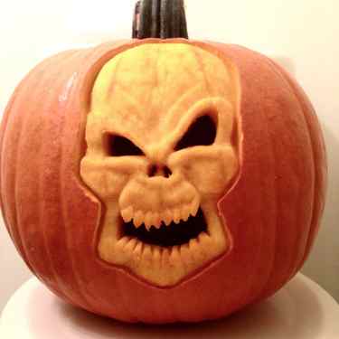 skull pumpkin carving 2022