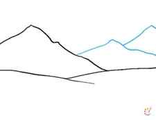 How to draw mountains