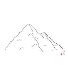 How to draw mountains