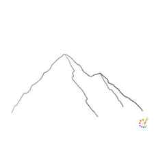 How to draw mountains