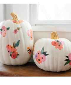 floral pumpkins