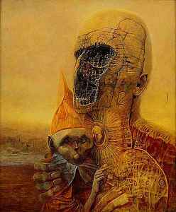 Wall Art - Painting - Untitled - The Gnome by Zdzislaw Beksinski