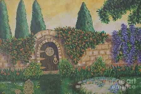 Wall Art - Painting - Winery Garden by William Ohanlan