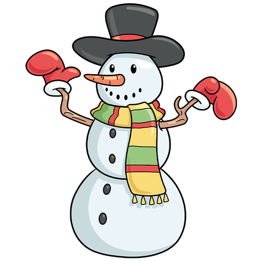 Complete Snowman drawing