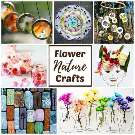 Real flower nature crafts