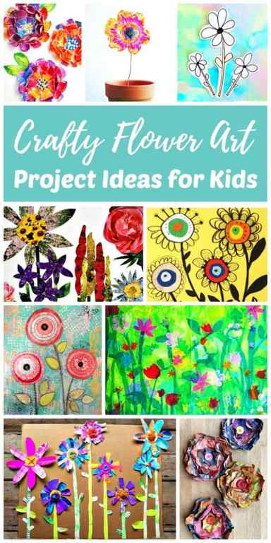 Flower art and craft ideas for kids