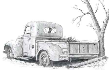 The Truck Sketch Stock Illustration Download Image Now Pickup Truck Truck Sketch iStock