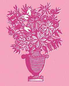 Wall Art - Drawing - Vase Full of Flowers by CSA Images