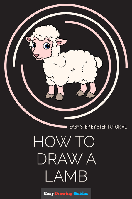 How to Draw a Lamb Pinterest Image